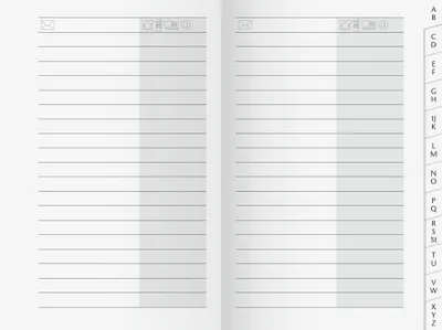 Produktbild von Registerheft 7x11cm mit Registerschnitt Packung mit 10 Stück