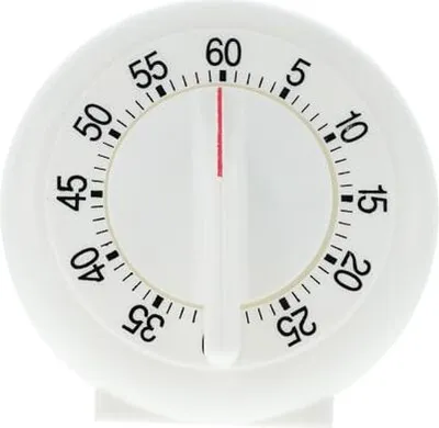 Produktbild von Ciieeo Timer Vintage Wecker Handbuch Ei Küche magnetisch mechanische weiße Kunststoff