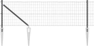 Immagine prodotto di vidaXL Recinzione in filo saldato con punte 25 x 0,8 m (L x A)