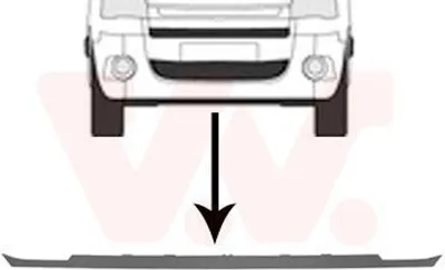Produktbild von VAN WEZEL Spoilerlippe 0905500 Vorne für CITROËN BERLINGO (B9)