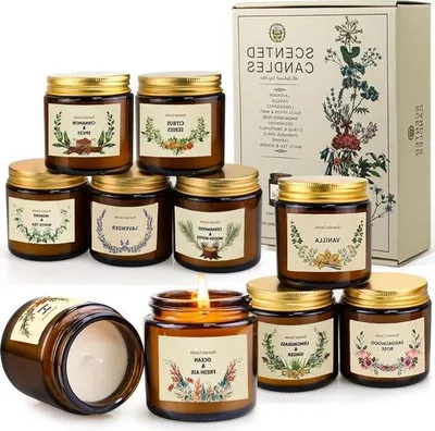 Produktbild von Retro Apothecary Kerzen aus Soja Wax mit Ätherischen Ölen