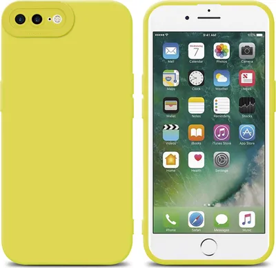Produktbild von Cadorabo Hülle für Apple iPhone 7 PLUS / 7S PLUS / 8 PLUS Schutz Hülle in Gelb TPU Silikon Etui Case Handyhülle