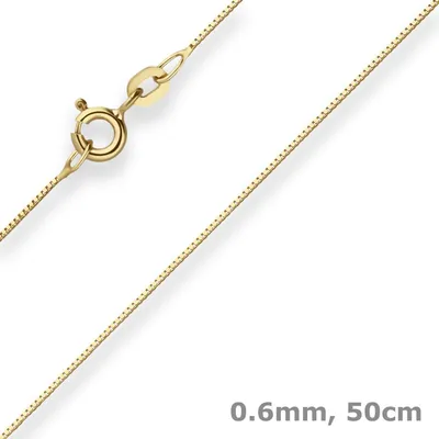 0-6mm-Veneziakette-aus-333-Gelbgold-50cm