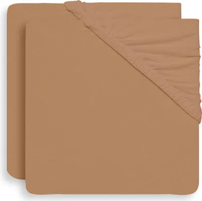 Produktbild von Spannbettlaken Jersey 60x120cm - Biscuit - 2 Stück
