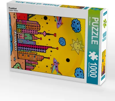 Produktbild von CALVENDO Puzzle Frankfurt 1000 Teile Puzzle hoch | 1000 Teile Lege-Größe 64x48cm Foto-Puzzle für glückliche Stunden