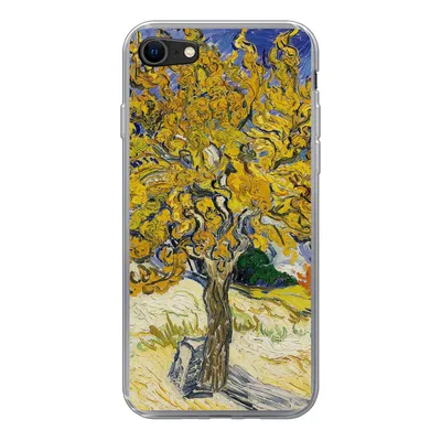 Produktbild von MuchoWow® Handyhülle Schutzhülle Hülle für iPhone 7 Maulbeerbaum - Vincent van Gogh Silikon Softcase Handy Hülle - Kartenhalter