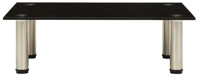 Produktbild von vidaXL TV-Tisch 60x35x17 cm Schwarz Hartglas