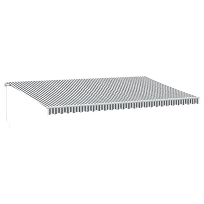 Immagine prodotto di Tenda Retrattile Manuale con LED Antracite e Bianco 600x300 cm