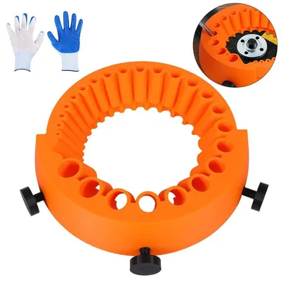 Produktbild von Bohrerschärfer für 2–13 mm Bohrer, Schleifaufsatz zum schnellen Nachschärfen von Bohrern für Werkstatt & Heimwerker