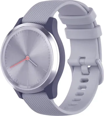 Produktbild von CHPN – Silikonarmband passend für Garmin – Uhrenarmband passend für Venu Vivomove – 40 mm – Grau – Silikon – Sportarmband