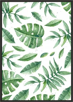 Image de Affiche photo dans un cadre 33x43 cm Feuilles P943