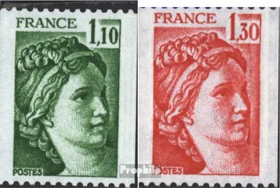 Produktbild von Briefmarken Frankreich 1979 Mi 2171C-2172C (kompl.Ausg.) gestempelt Sabinerin