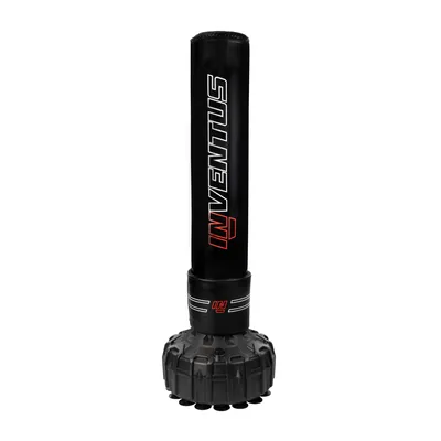 Productafbeelding van Inventus staande bokszak 185 cm, vulbare basis met water of zand, voor boksen en kickboksen, zwart