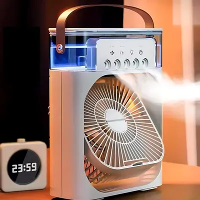 Produktbild von Tischklimaanlage, Tischventilator, Mini Klimaanlage LED Beleuchtung, Aroma Funktion, kühle Luft