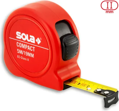 Image de SOLA | COMPACT - Mètre à ruban de soudage compact et précis 3 m