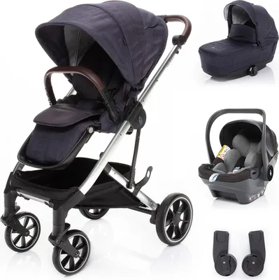 Obrázek produktu pro ZOPA Set kočárek Quest+ korba+ adaptéry+ autosedačka, Midnight Navy/Silver