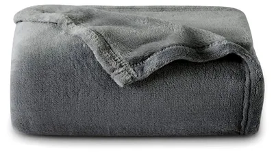 Produktbild von Kuscheldecke Flauschig Decke Fleecedecke, Sofadecke Warm Couchdecke, Grau Decke Couch Blanket, Wohndecke Kuscheldecken für Sofa/Bett/Couch, 220x240cm
