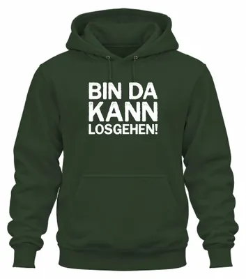 Obrázok produktu pre Zábavná mikina s kapucňou, ideálna na párty alebo narodeniny, farba: tmavozelená, veľkosť: L