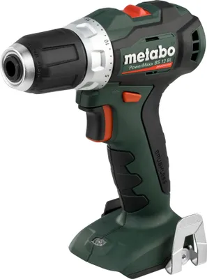 Obrázek produktu pro Metabo PowerMaxx BS 12 BL, Elektrický šroubovák, Rukojeť pistole, Bezkartáčový, Hák na zavěšení, 1600 ot/min, 450 ot/min