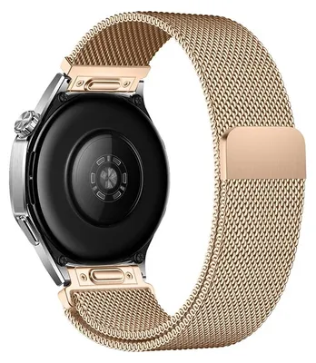Produktbild von Milanese-Armband - Für Huawei Watch GT6 Pro 46 mm - Edelstahl - Magnetverschluss - Roségold