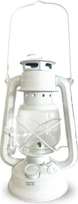 Image de Metrox Petroleumlampe (weiß, 24 cm, 100 ml , mit Docht, tragbar, windfest) 1555