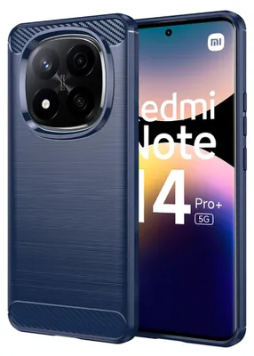 Obrázok produktu pre Techsuit Carbon Silicone kryt pre Xiaomi Redmi Note 14 Pro+ 5G – Modrý