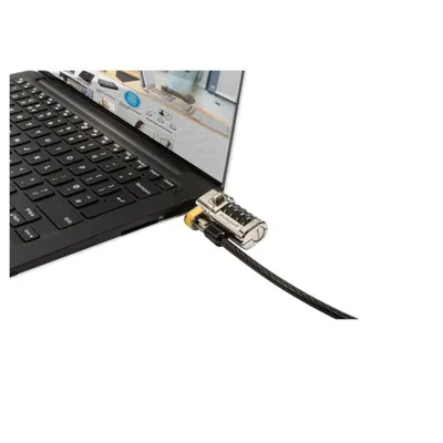 Obrázek produktu pro DELL 461-AAEU, 1,8 m, Kombinační zámek, Uhlíková ocel, Černá, Nerezová ocel