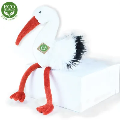 Productafbeelding van Pluche kraanvogel, 39 cm, milieuvriendelijk