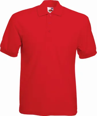Produktbild von Piqué Polo | Fruit of the Loom (FOL63402), Farbe:red, Größe:XXXL