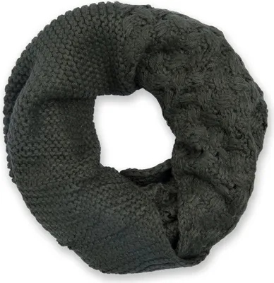 Produktbild von styleBREAKER Uni Strick Loop Schal mit Mustermix, Uni Feinstrick Schlauchschal, Winter Strickschal 01018153
