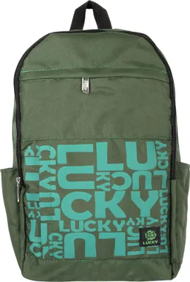 Immagine prodotto di Zaino Biggdesign Moods Up Lucky, zaino spazioso per la scuola, zaino da giorno, per ogni occasione, università, lavoro, escursioni, impermeabile, unisex, 15 L, verde