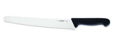 Produktbild von Giesser Messer Brotmesser Universalmesser Konditormesser 25cm Welle 6mm Schwarz