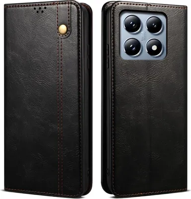 Produktbild von Xiaomi 14T Pro Hülle - Coverup Premium Classic Klapphülle - Schwarz