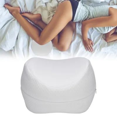 Zdjęcie produktu dla Domowa poduszka pod kolana z pianki memory foam do snu, łagodząca ból, biała