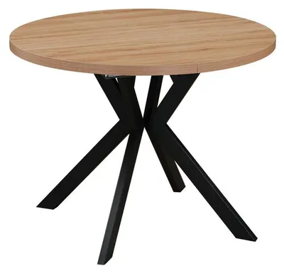 Produktbild von Kondela Ausziehbarer Esstisch Lukos 100-250/75,5 cm - Eiche hell / schwarz