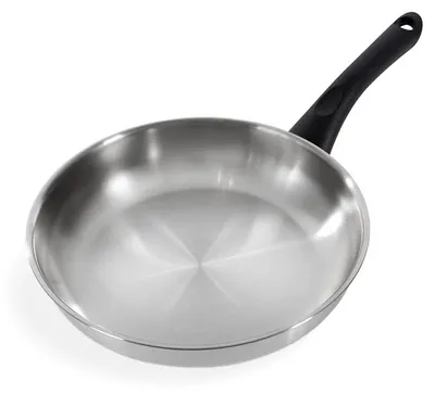 Immagine prodotto di BK Cookware, padella in acciaio inossidabile, diametro 24 cm, adatta per induzione, finitura satinata