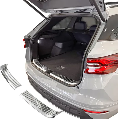 Image de Protection de seuil de chargement en acier inoxydable, finition chromée, pour Skoda Kodiaq II | Années de construction à partir de 2024>