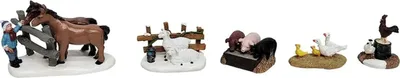 Produktbild von Bauernhoftiere Polyresin 10 cm 5 Stück Santaville