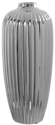 Produktbild von Tischvase aus Keramik in Silber, 18 x 45 cm