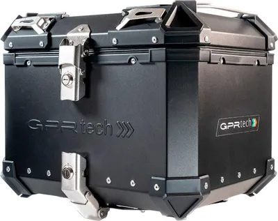 Produktbild von GPR ALPI-TECH Motorrad-Topcase Schwarz 45L mit Universalplatte