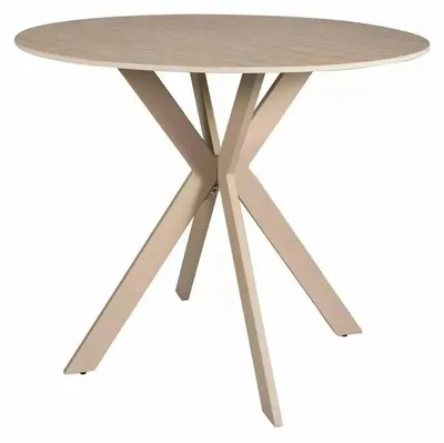 Obrázek produktu pro Jídelní stůl FURNLUX Talia, barva béžová, rozměry: 90 x 75 x 90 cm