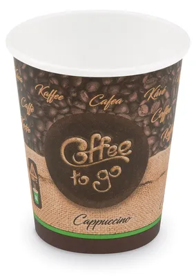 Produktbild von 100x Kaffeebecher M 'Coffee To Go' Cappuccino Caffe Lungo 200ml 280ml