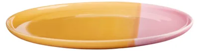 Obrázok produktu pre Tanier – Ø 26,5 cm – oranžový – ružový – porcelán