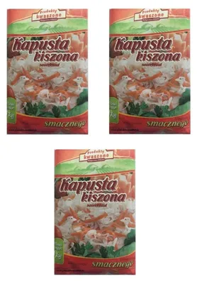 Produktbild von 3 x Kaluzna polnischer Sauerkraut mit Möhren 1 kg Beutel