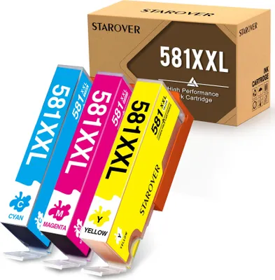 Produktbild von 3er PGI-580XXL CLI-581XXL Tintenkompatibel für Canon 580 581 Tintenpatrone Kompatibel für Canon Pixma TS6150 TS6151 TS6250 TR8550 TS8250 TS8150 TS8151