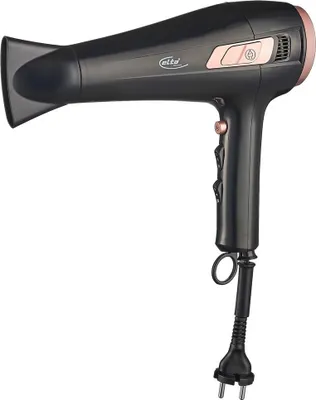 Produktbild von Elta Power Haartrockner mit Kabeleinzug 2000W schwarz gold Haare Styling