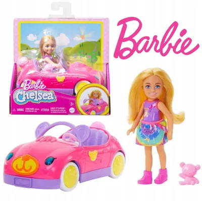 Produktbild von Barbie Chelsea Puppe und Bärenfahrzeug Spielzeug für Mädchen