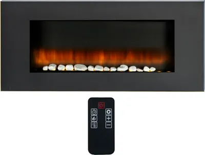 Obrázok produktu pre Classic Fire Classic Fire Elektrická kachľová pec Vancouver - Svietidlo s časovačom - LED svetlá - 2000W - čierna