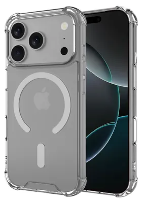 Image de Cazy Coque Compatible avec iPhone 17 Pro Max – Coque Antichoc compatible avec MagSafe – Transparente