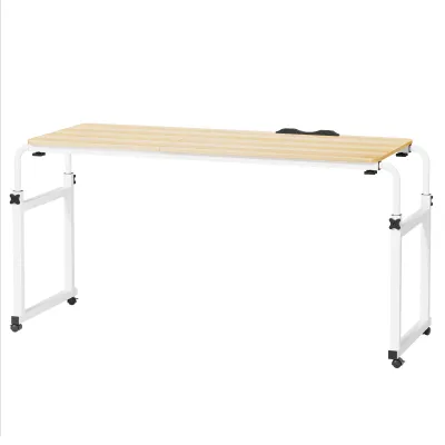 Produktbild von Mobiler Betttisch, Queen-Size-Betttisch mit Rollen, höhen- und längenverstellbarer, neigbarer Laptop-Tisch für Krankenhaus und Zuhause